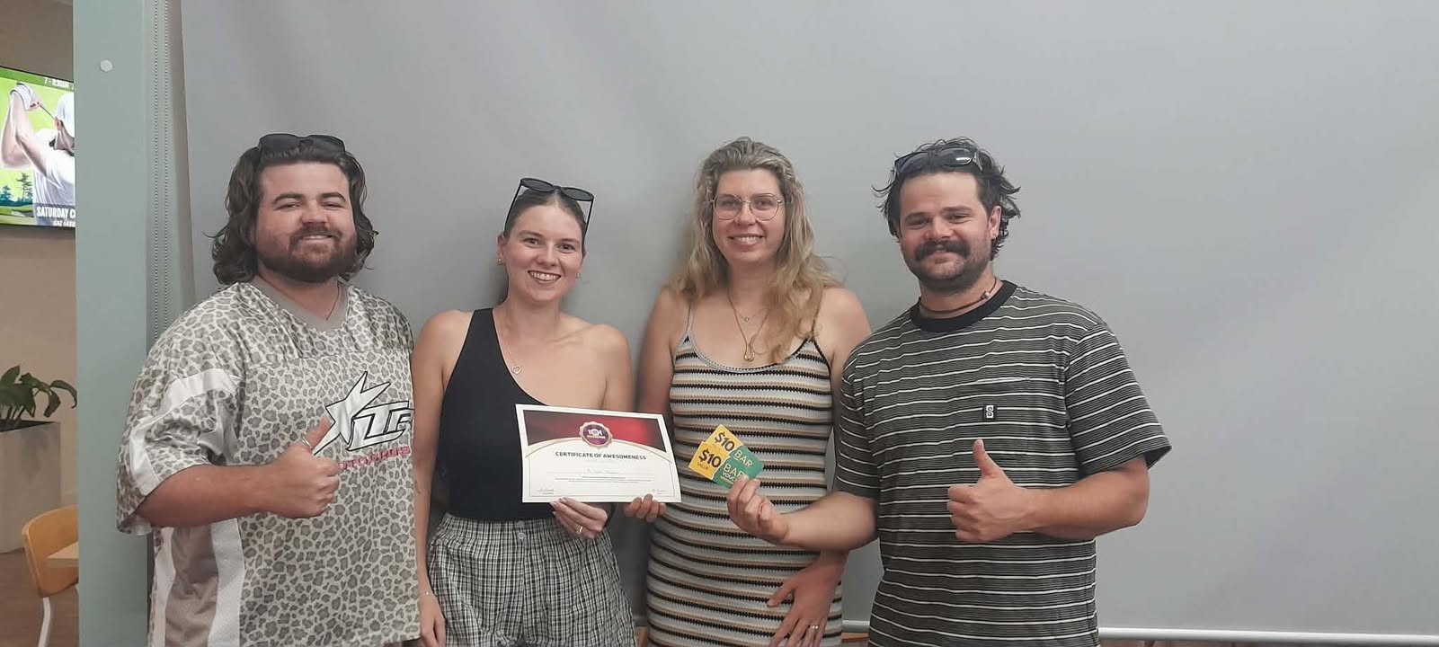 Featured image for “Nine Inch Males Win Trivia at Singleton Golf Club”