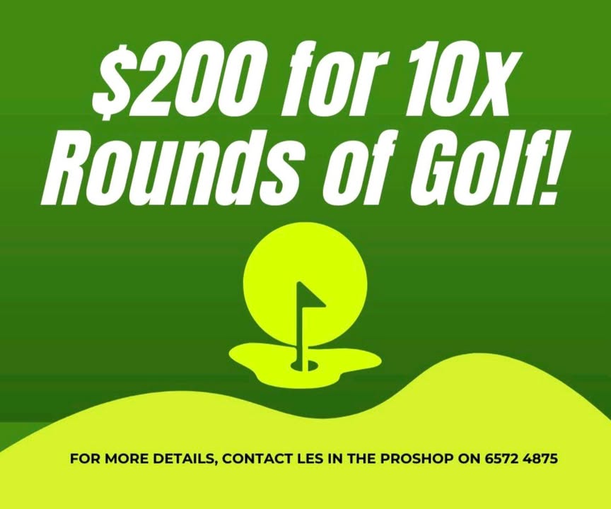 Featured image for “Bulk Golf Deal: 10 Rounds for $200 at Singleton Golf Club”