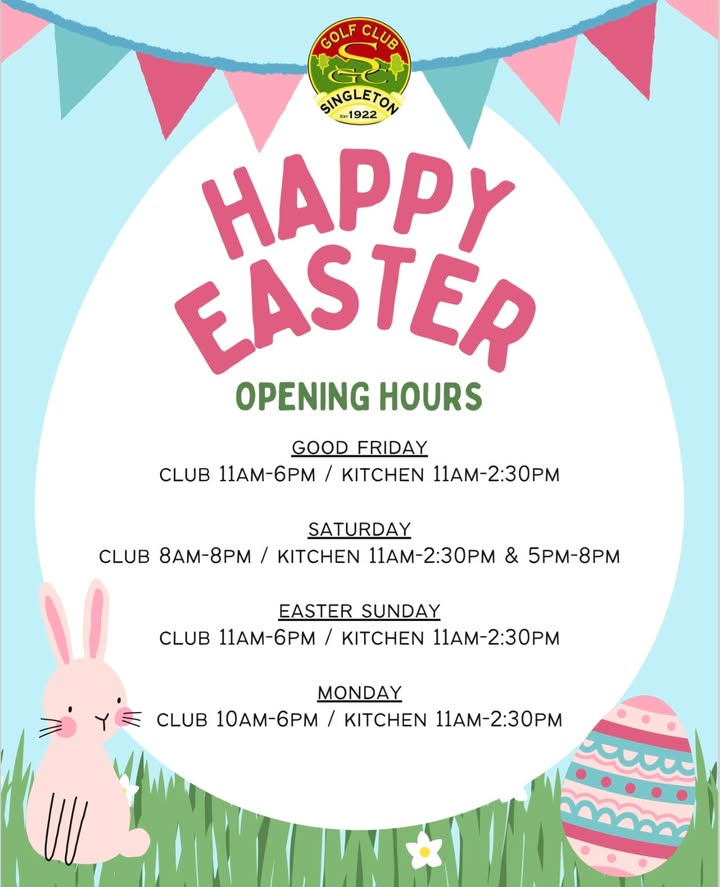 Featured image for “Easter Trading Hours at Singleton Golf Club”