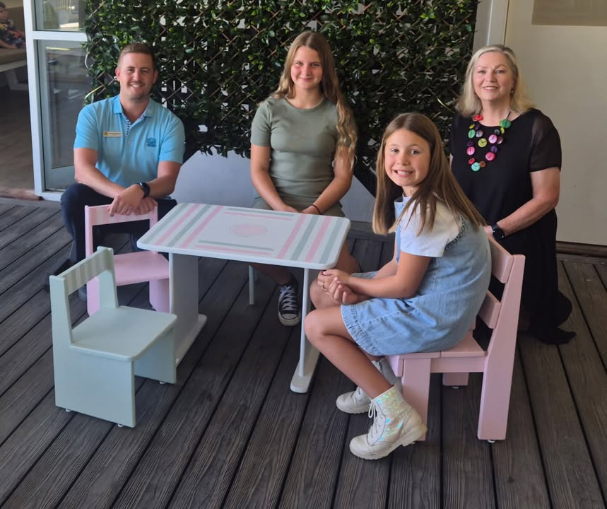 Featured image for “Custom Children’s Table Donated to Singleton Golf Club”