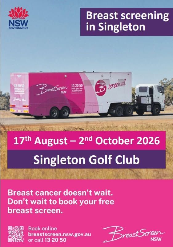 Featured image for “Free Breast Screening at Singleton Golf Club in 2026”