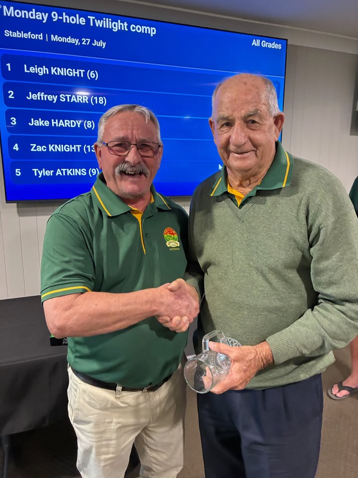 Featured image for “Bob Peters Wins Vets July Monthly Mug at Singleton Golf Club”