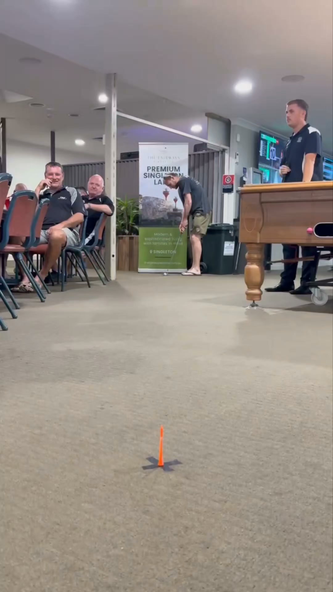 Featured image for “Andrew Harrison Wins $3K Putt for Cash at Singleton Golf Club”